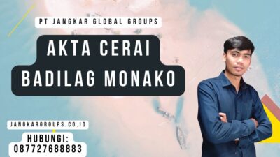 Akta Cerai Badilag Monako