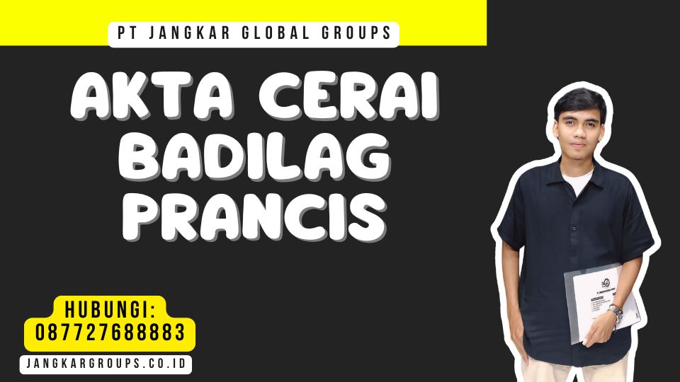 Akta Cerai Badilag Prancis