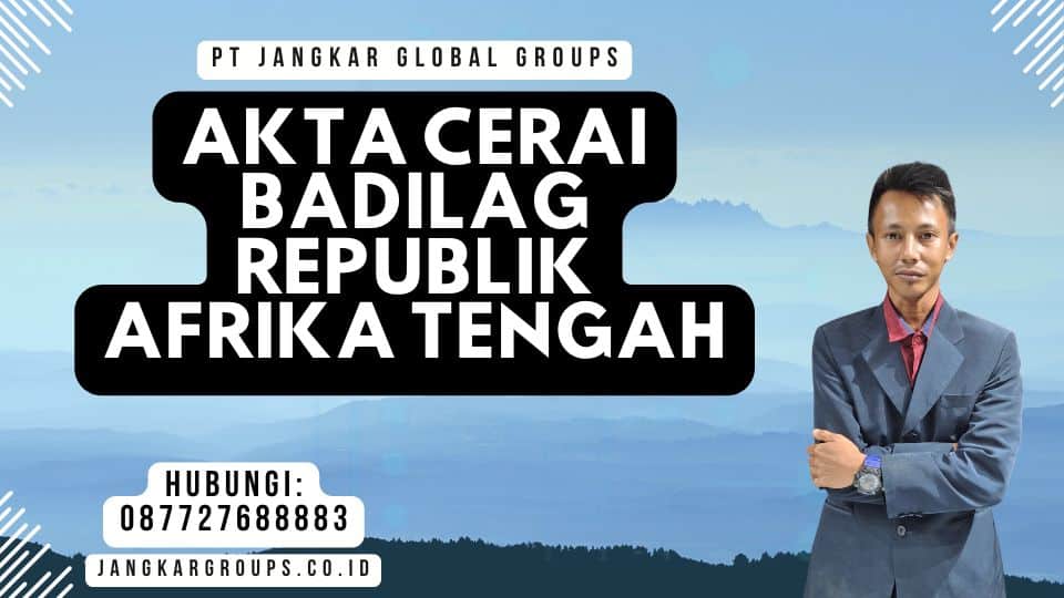 Akta Cerai Badilag Republik Afrika Tengah