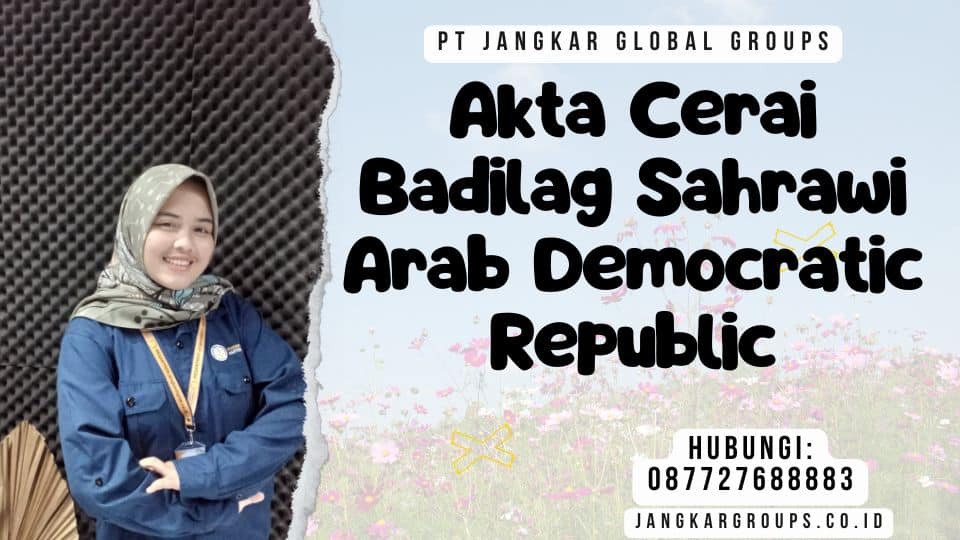 Akta Cerai Badilag Sahrawi Arab Democratic Republic