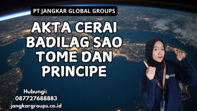 Akta Cerai Badilag Sao Tome dan Principe