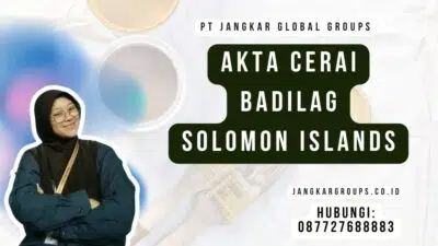 Akta Cerai Badilag Solomon Islands