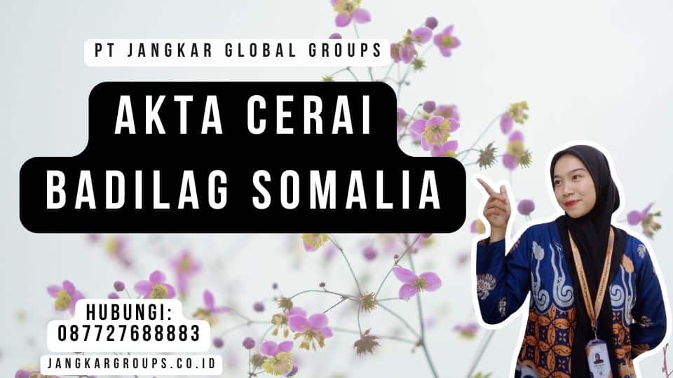 Akta Cerai Badilag Somalia