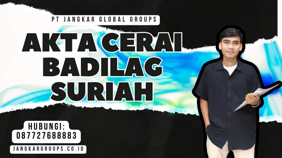 Akta Cerai Badilag Suriah