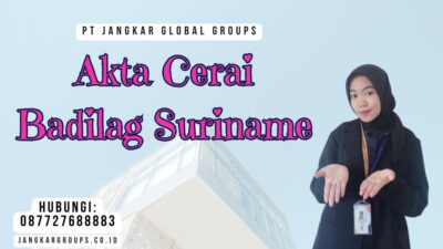 Akta Cerai Badilag Suriname