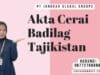 Akta Cerai Badilag Tajikistan