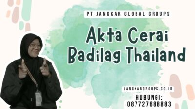 Akta Cerai Badilag Thailand