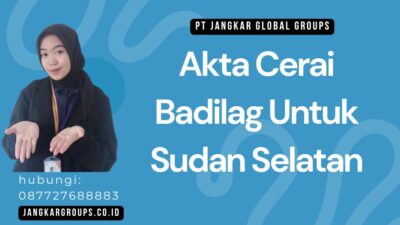 Akta Cerai Badilag Untuk Sudan Selatan