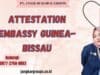 Attestation Embassy Guinea-Bissau
