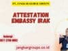 Attestation Embassy Irak