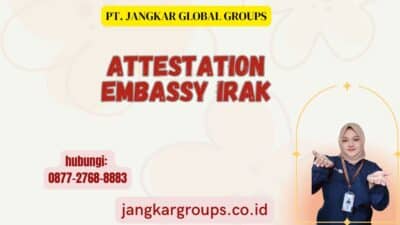 Attestation Embassy Irak