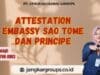 Attestation Embassy Sao Tome dan Principe