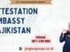 Attestation Embassy Tajikistan