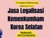 Jasa Legalisasi Kemenkumham Korea Selatan