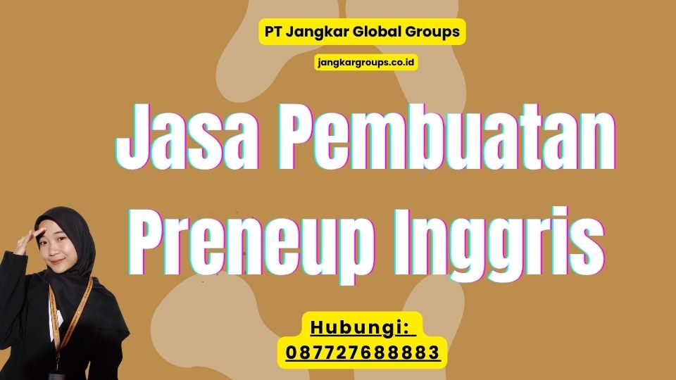 Jasa Pembuatan Preneup Inggris