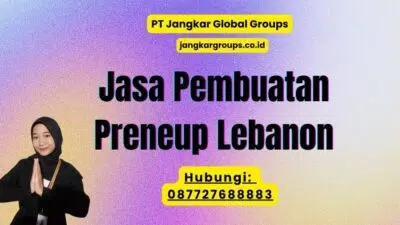 Jasa Pembuatan Preneup Lebanon