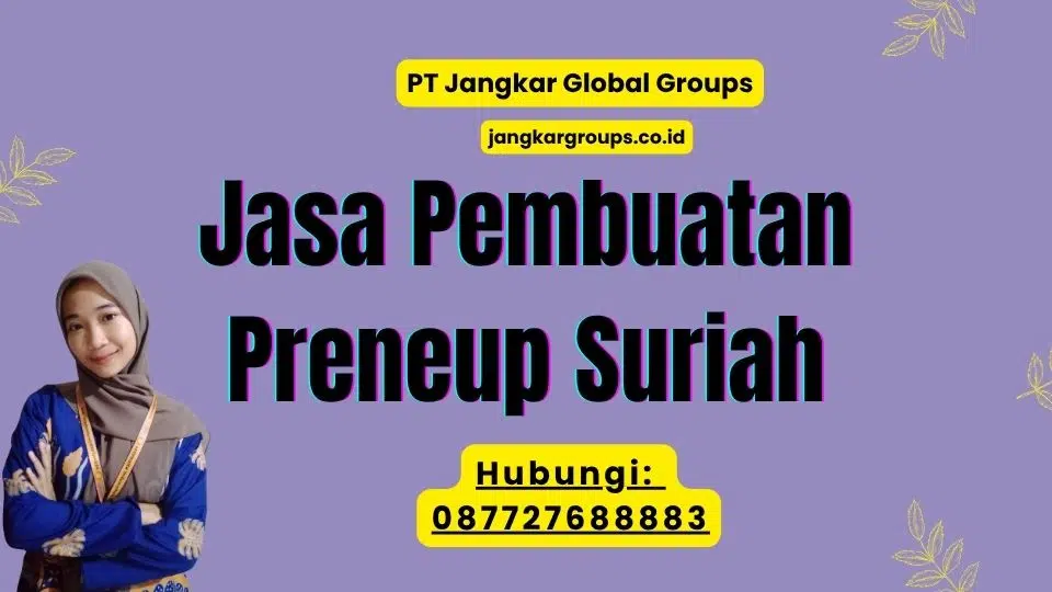 Jasa Pembuatan Preneup Suriah