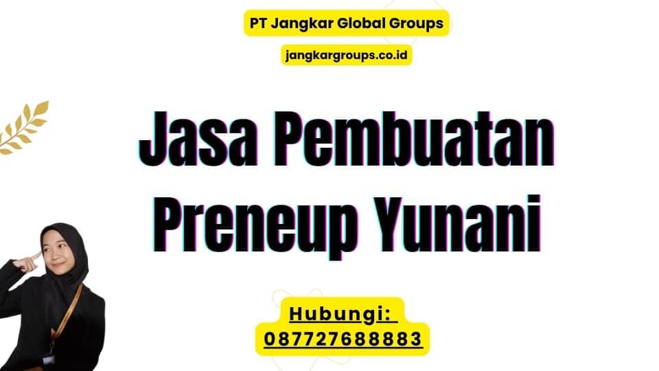 Jasa Pembuatan Preneup Yunani