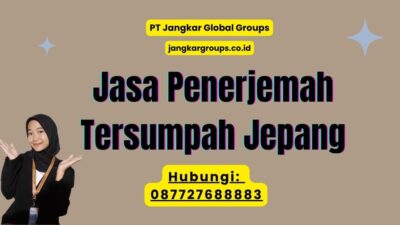 Jasa Penerjemah Tersumpah Jepang