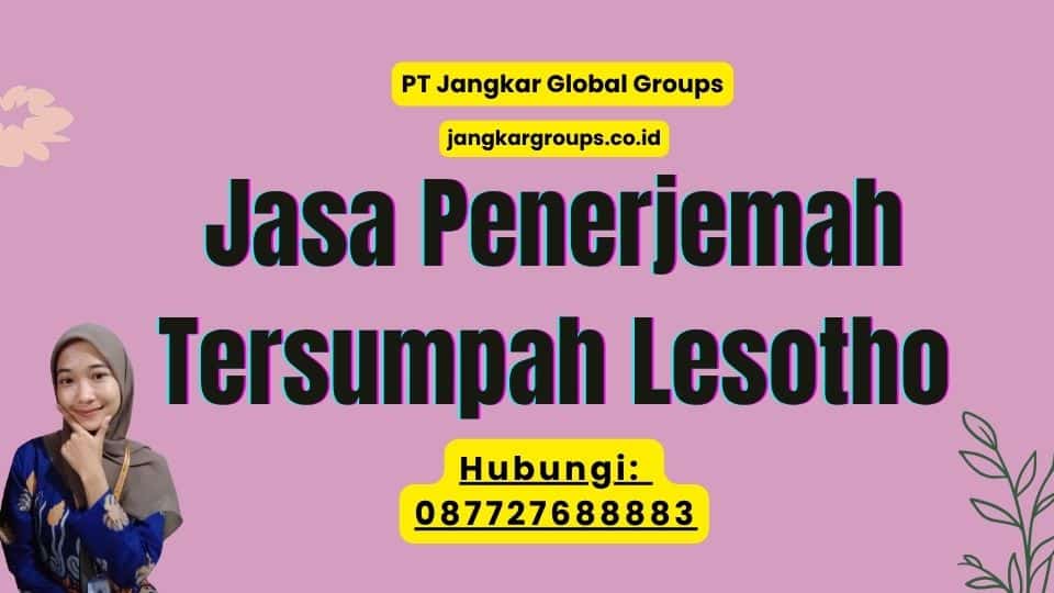 Jasa Penerjemah Tersumpah Lesotho