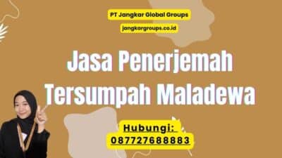 Jasa Penerjemah Tersumpah Maladewa