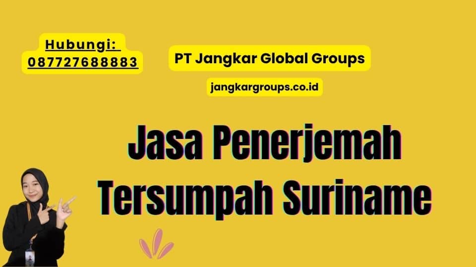 Jasa Penerjemah Tersumpah Suriname