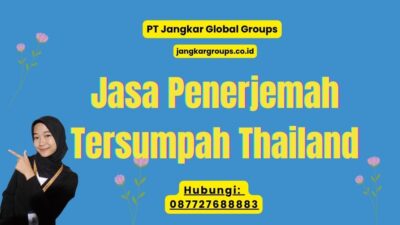 Jasa Penerjemah Tersumpah Thailand