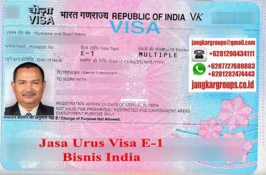 Jasa Visa Bisnis India Type E1