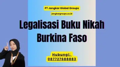 Legalisasi Buku Nikah Burkina Faso