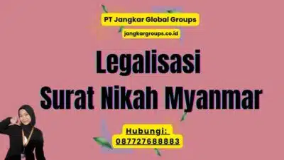 Legalisasi Surat Nikah Myanmar