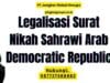 Legalisasi Surat Nikah Sahrawi Arab Democratic Republic