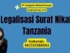 Legalisasi Surat Nikah Tanzania