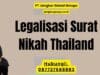 Legalisasi Surat Nikah Thailand