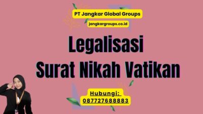 Legalisasi Surat Nikah Vatikan