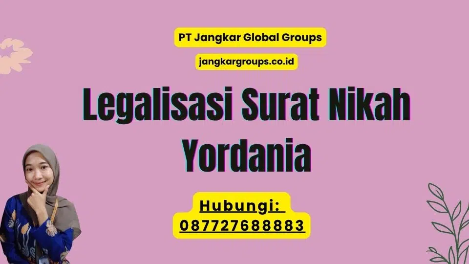 Legalisasi Surat Nikah Yordania