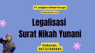 Legalisasi Surat Nikah Yunani
