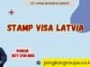 Stamp Visa Latvia