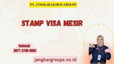 Stamp Visa Mesir