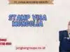 Stamp Visa Mongolia