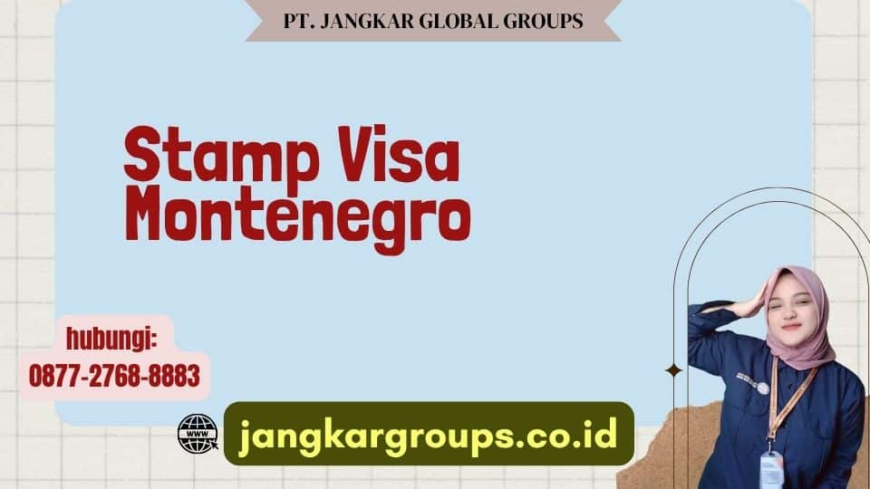 Stamp Visa Montenegro