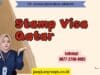 Stamp Visa Qatar