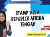 Stamp Visa Republik Afrika Tengah