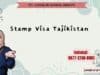 Stamp Visa Tajikistan