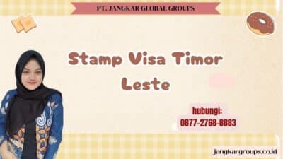 Stamp Visa Timor Leste