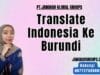 Translate Indonesia Ke Burundi