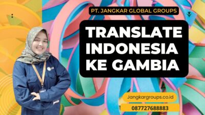 Translate Indonesia Ke Gambia