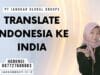 Translate Indonesia Ke India