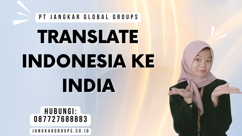 Translate Indonesia Ke India