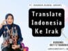 Translate Indonesia Ke Irak