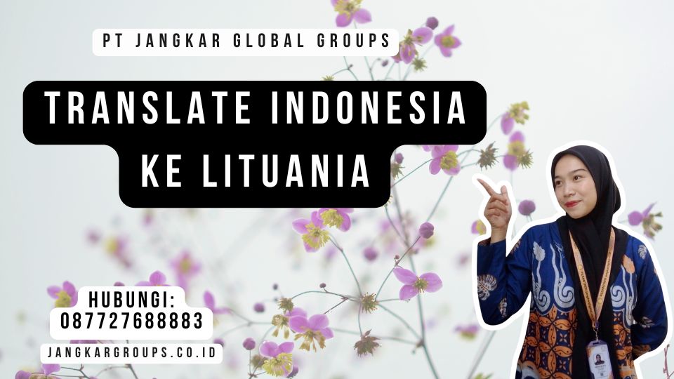 Translate Indonesia Ke Lituania